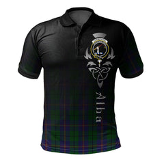 Clan Carmichael Tartan Polo Shirt - Alba Celtic Style PC86 Carmichael Tartan Tartan Polo