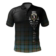 Clan Cathcart Tartan Polo Shirt - Alba Celtic Style OQ78 Cathcart Tartan Tartan Polo