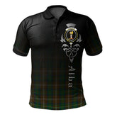 Clan Chisholm Hunting Tartan Polo Shirt - Alba Celtic Style SM50 Chisholm Hunting Tartan Tartan Polo