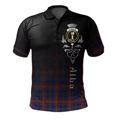 Clan Chisholm Hunting Modern Tartan Polo Shirt - Alba Celtic Style VM13 Chisholm Hunting Modern Tartan Tartan Polo