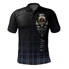 Clan Clark 02 Tartan Polo Shirt - Alba Celtic Style JM31 Clark 02 Tartan Tartan Polo