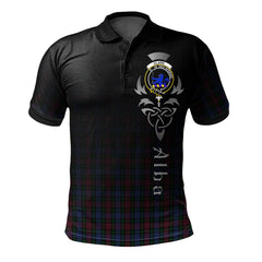 Clan Clark (Lion) 01 Tartan Polo Shirt - Alba Celtic Style ZR26 Clark (Lion) 01 Tartan Tartan Polo