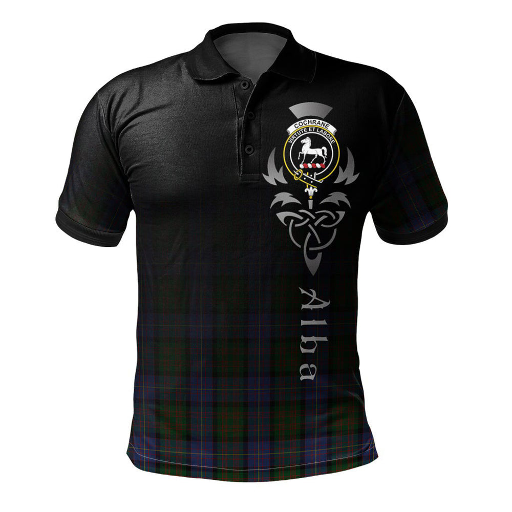 Clan Cochrane 03 Tartan Polo Shirt - Alba Celtic Style NG83 Cochrane 03 Tartan Tartan Polo