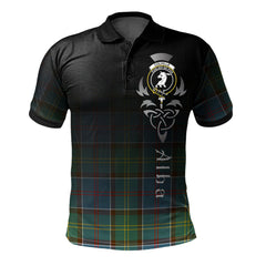 Clan Colville Tartan Polo Shirt - Alba Celtic Style NV79 Colville Tartan Tartan Polo
