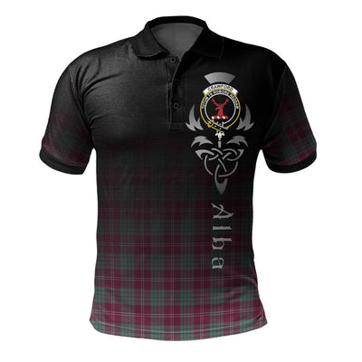 Clan Crawford Ancient Tartan Polo Shirt - Alba Celtic Style