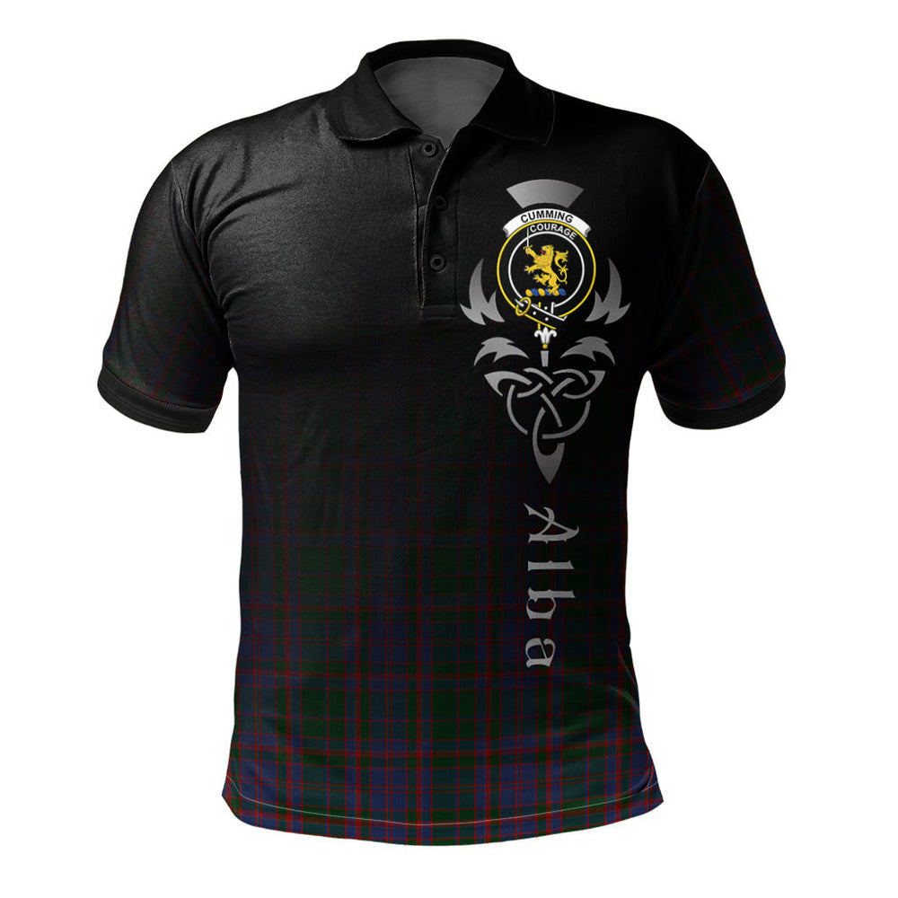Clan Cumming of Glenorchy Tartan Polo Shirt - Alba Celtic Style SM80 Cumming of Glenorchy Tartan Tartan Polo