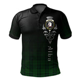 Clan Dunbar Hunting Tartan Polo Shirt - Alba Celtic Style CC78 Dunbar Hunting Tartan Tartan Polo