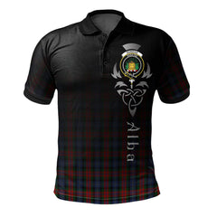 Clan Dundas Tartan Polo Shirt - Alba Celtic Style SV32 Dundas Tartan Tartan Polo