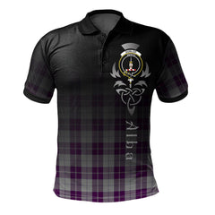 Clan Dunlop Dress Tartan Polo Shirt - Alba Celtic Style IW36 Dunlop Dress Tartan Tartan Polo
