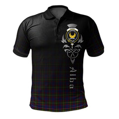Clan Durie Tartan Polo Shirt - Alba Celtic Style EG89 Durie Tartan Tartan Polo