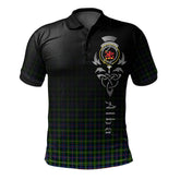 Clan Farquharson Modern Tartan Polo Shirt - Alba Celtic Style QN99 Farquharson Modern Tartan Tartan Polo