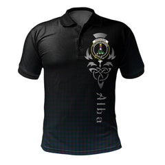 Clan Ferguson Tartan Polo Shirt - Alba Celtic Style EH84 Ferguson Tartan Tartan Polo