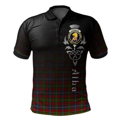 Clan Forrester or Foster Tartan Polo Shirt - Alba Celtic Style HN63 Forrester or Foster Tartan Tartan Polo