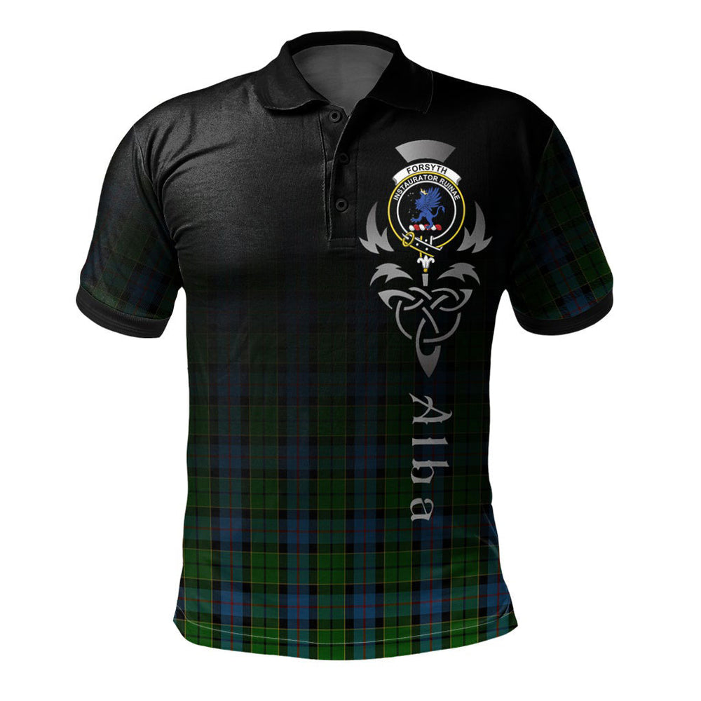 Clan Forsyth 02 Tartan Polo Shirt - Alba Celtic Style WE78 Forsyth 02 Tartan Tartan Polo