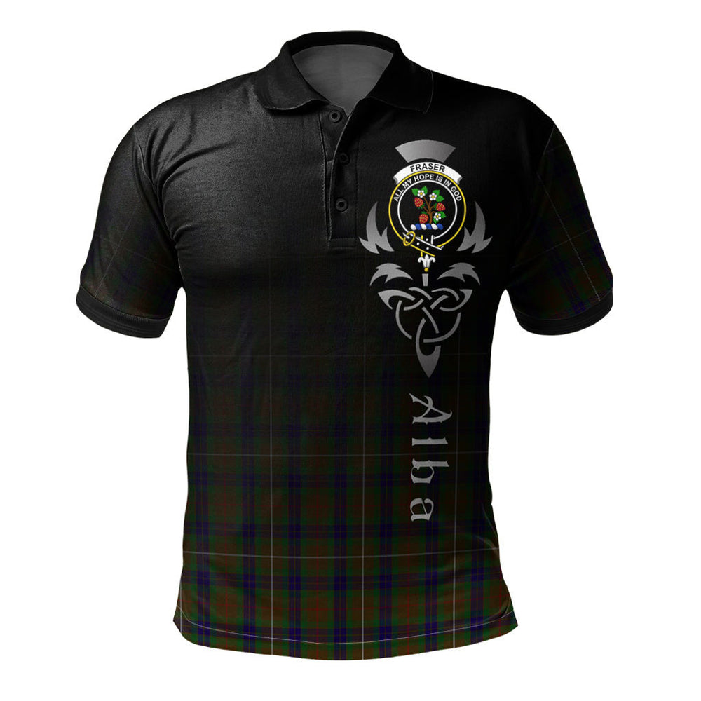 Clan Fraser Hunting 01 Tartan Polo Shirt - Alba Celtic Style AK36 Fraser Hunting 01 Tartan Tartan Polo