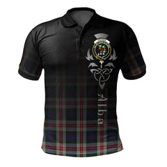 Clan Fraser Red Dress Tartan Polo Shirt - Alba Celtic Style IV69 Fraser Red Dress Tartan Tartan Polo