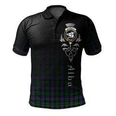 Clan Galbraith Tartan Polo Shirt - Alba Celtic Style CK31 Galbraith Tartan Tartan Polo