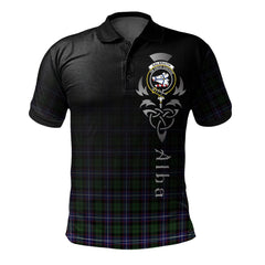 Clan Galbraith Modern Tartan Polo Shirt - Alba Celtic Style II58 Galbraith Modern Tartan Tartan Polo