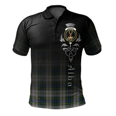 Clan Gordon Dress 04 Tartan Polo Shirt - Alba Celtic Style YR21 Gordon Dress 04 Tartan Tartan Polo