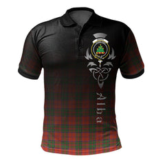 Clan Grant Ancient Tartan Polo Shirt - Alba Celtic Style HC50 Grant Ancient Tartan Tartan Polo