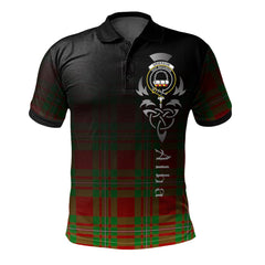 Clan Grierson Tartan Polo Shirt - Alba Celtic Style WX87 Grierson Tartan Tartan Polo