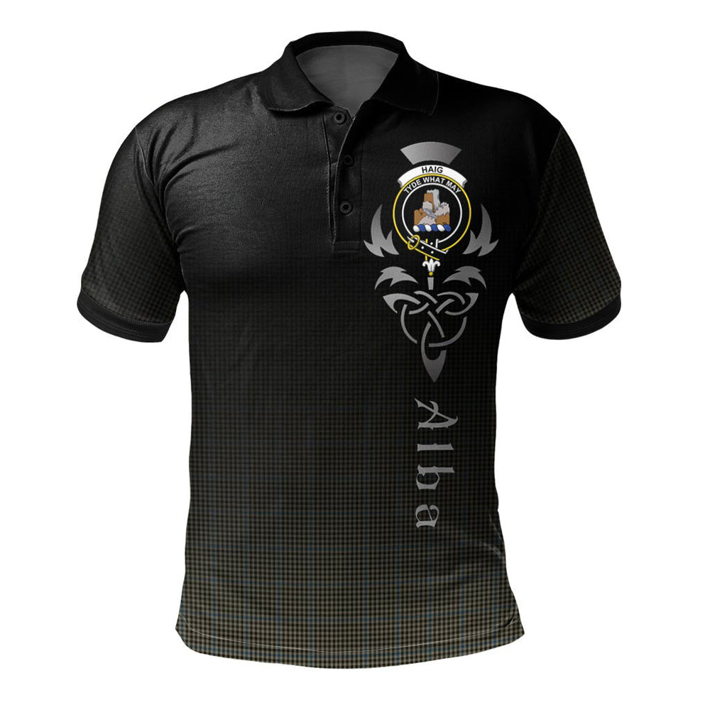 Clan Haig Tartan Polo Shirt - Alba Celtic Style JP70 Haig Tartan Tartan Polo