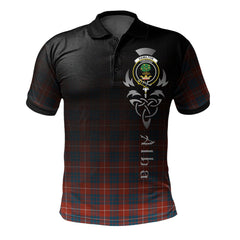 Clan Hamilton Ancient Tartan Polo Shirt - Alba Celtic Style VT24 Hamilton Ancient Tartan Tartan Polo