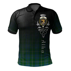 Clan Hay Hunting Tartan Polo Shirt - Alba Celtic Style PA98 Hay Hunting Tartan Tartan Polo