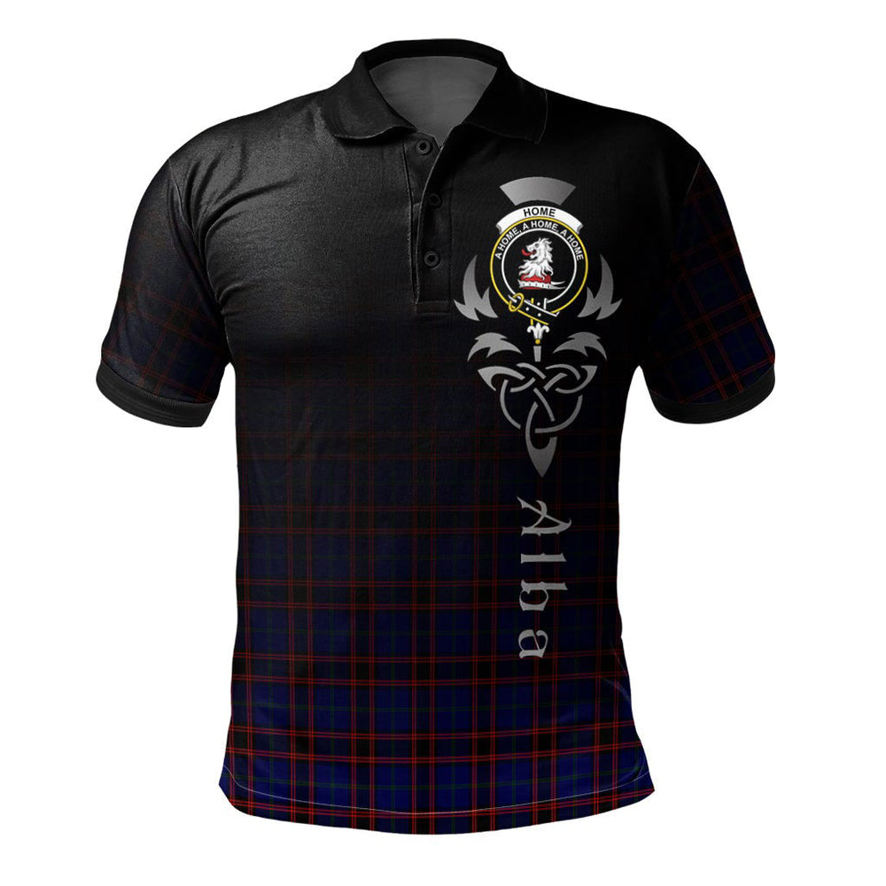 Clan Home Modern Tartan Polo Shirt - Alba Celtic Style UO78 Home Modern Tartan Tartan Polo