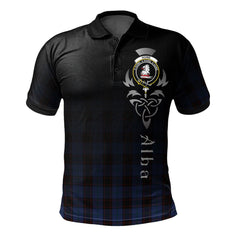 Clan Home or Hume Tartan Polo Shirt - Alba Celtic Style WL40 Home or Hume Tartan Tartan Polo