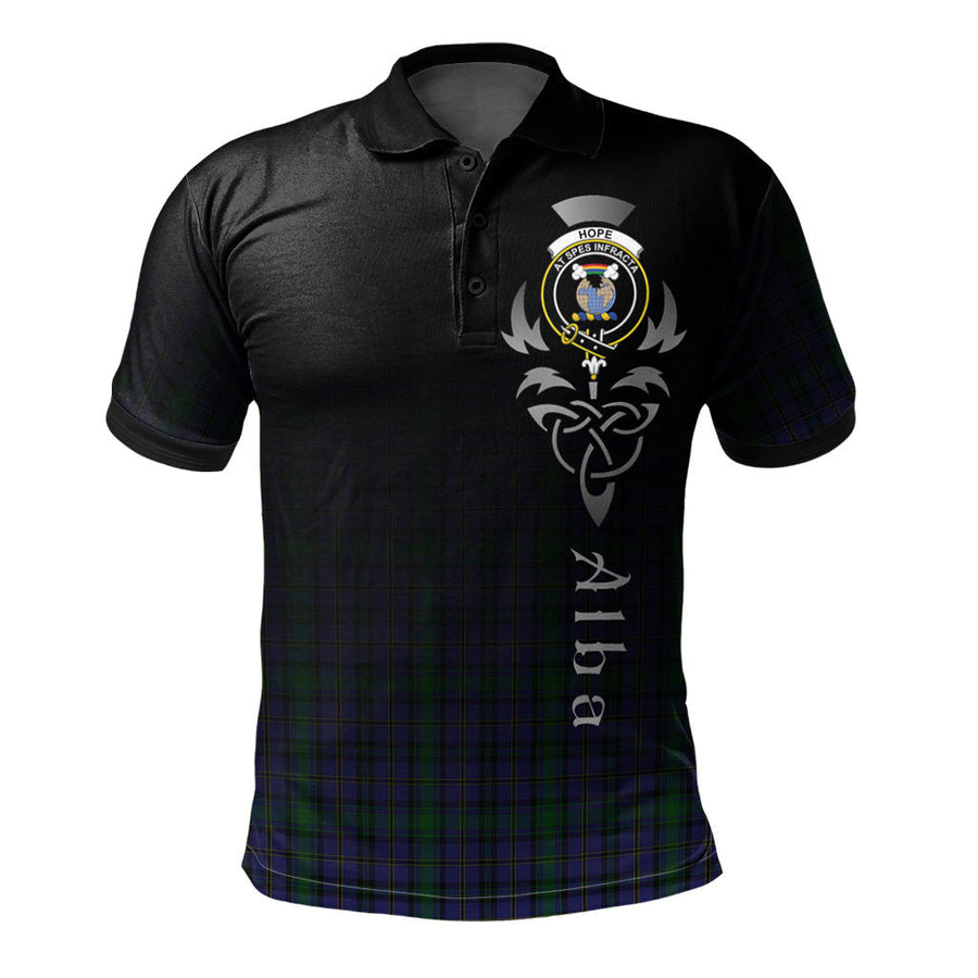 Clan Hope (Vere - Weir) 02 Tartan Polo Shirt - Alba Celtic Style IN29 Hope (Vere - Weir) 02 Tartan Tartan Polo