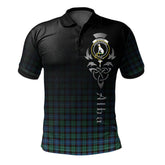 Clan Hunter Ancient Tartan Polo Shirt - Alba Celtic Style EL96 Hunter Ancient Tartan Tartan Polo