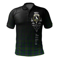 Clan Hunter of Hunterston Tartan Polo Shirt - Alba Celtic Style FQ67 Hunter of Hunterston Tartan Tartan Polo