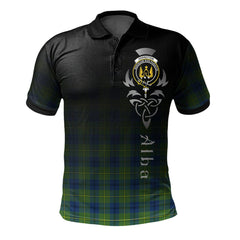 Clan Johnston Ancient Tartan Polo Shirt - Alba Celtic Style JY64 Johnston Ancient Tartan Tartan Polo