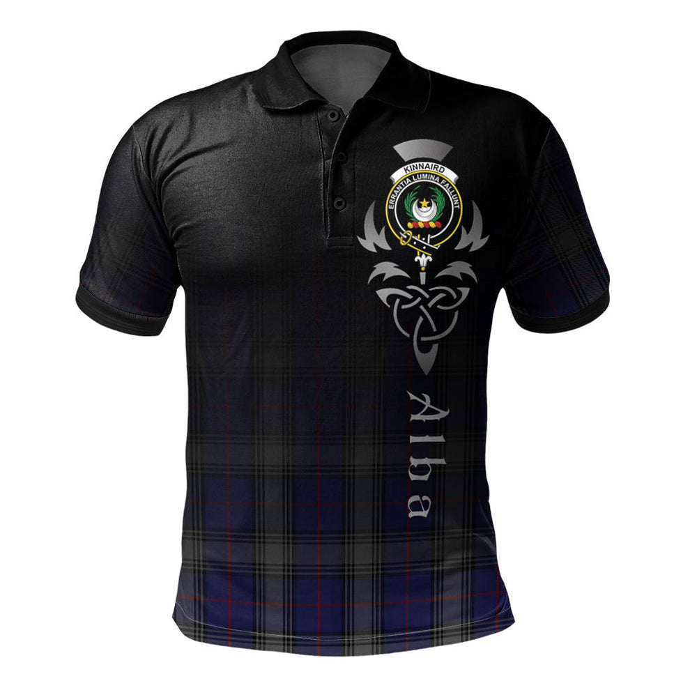 Clan Kinnaird Tartan Polo Shirt - Alba Celtic Style QA64 Kinnaird Tartan Tartan Polo
