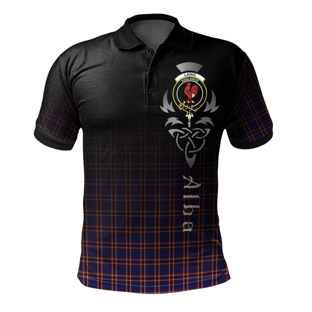 Clan Laing of Archiestown Tartan Polo Shirt - Alba Celtic Style PZ79 Laing of Archiestown Tartan Tartan Polo