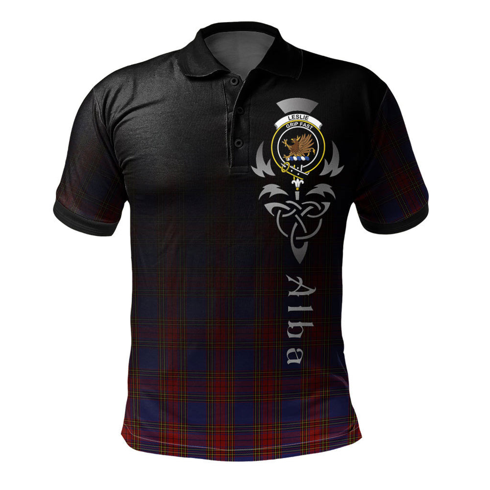 Clan Leslie J Cant Tartan Polo Shirt - Alba Celtic Style MB26 Leslie J Cant Tartan Tartan Polo