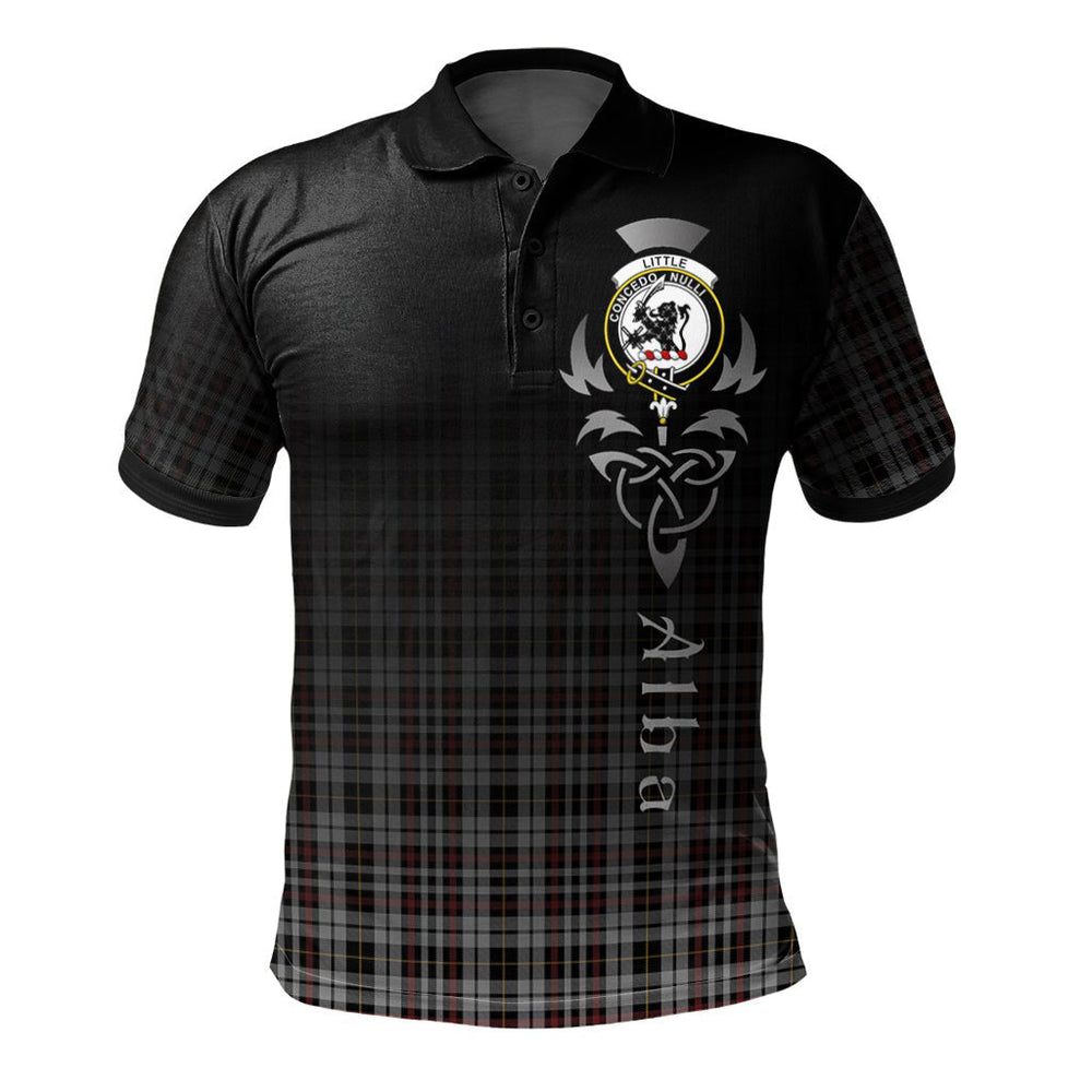 Clan Little Arisaid Tartan Polo Shirt - Alba Celtic Style WY38 Little Arisaid Tartan Tartan Polo