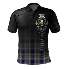 Clan Livingston (MacLea) Dress Tartan Polo Shirt - Alba Celtic Style CX91 Livingston (MacLea) Dress Tartan Tartan Polo