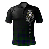 Clan Lockhart Modern Tartan Polo Shirt - Alba Celtic Style VE85 Lockhart Modern Tartan Tartan Polo