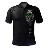 Clan MacArthur of Milton Hunting Tartan Polo Shirt - Alba Celtic Style QN54 MacArthur of Milton Hunting Tartan Tartan Polo