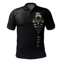Clan MacArthur of Milton Hunting Tartan Polo Shirt - Alba Celtic Style QN54 MacArthur of Milton Hunting Tartan Tartan Polo