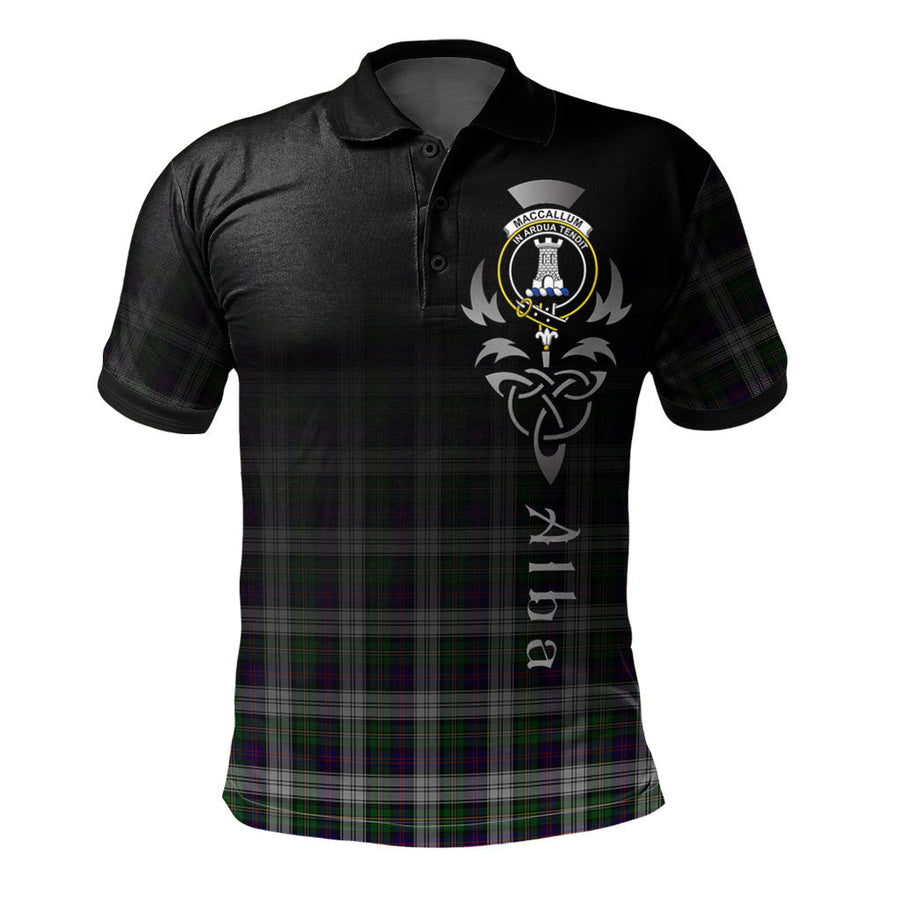 Clan MacCallum (Malcolm) Dress 01 Tartan Polo Shirt - Alba Celtic Style TU88 MacCallum (Malcolm) Dress 01 Tartan Tartan Polo