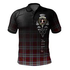 Clan MacCulloch Dress Tartan Polo Shirt - Alba Celtic Style GQ59 MacCulloch Dress Tartan Tartan Polo
