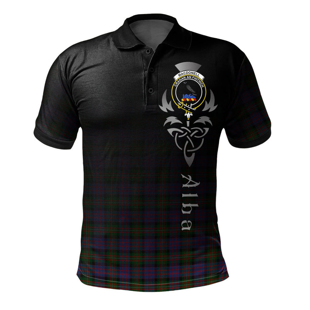 Clan MacDonell of Glengarry Tartan Polo Shirt - Alba Celtic Style ZF24 MacDonell of Glengarry Tartan Tartan Polo