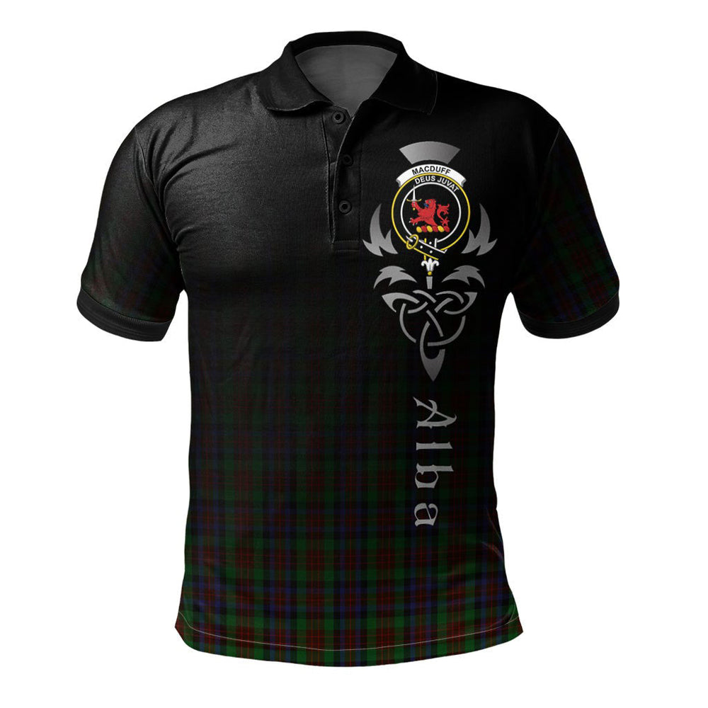 Clan MacDuff Hunting Tartan Polo Shirt - Alba Celtic Style DQ90 MacDuff Hunting Tartan Tartan Polo