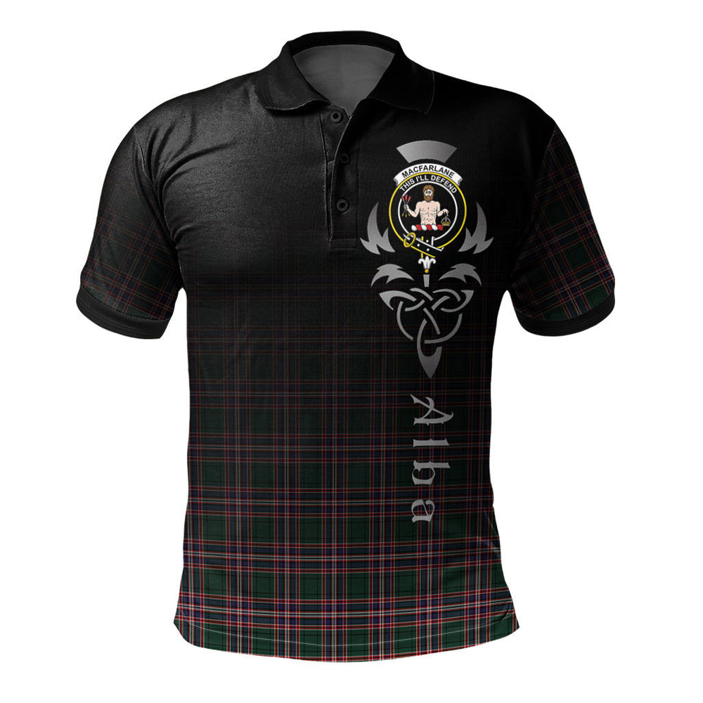 Clan MacFarlane Hunting Modern Tartan Polo Shirt - Alba Celtic Style BD10 MacFarlane Hunting Modern Tartan Tartan Polo