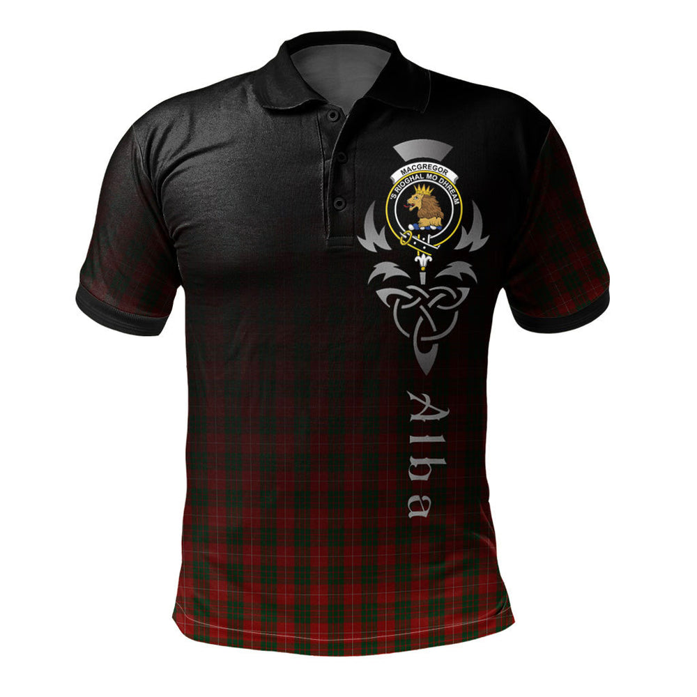 Clan MacGregor of Balquhidder Tartan Polo Shirt - Alba Celtic Style ZF93 MacGregor of Balquhidder Tartan Tartan Polo