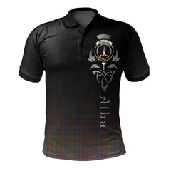 Clan MacIntyre Ancient Tartan Polo Shirt - Alba Celtic Style QT30 MacIntyre Ancient Tartan Tartan Polo