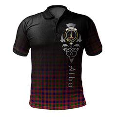 Clan MacIntyre Modern Tartan Polo Shirt - Alba Celtic Style HV25 MacIntyre Modern Tartan Tartan Polo